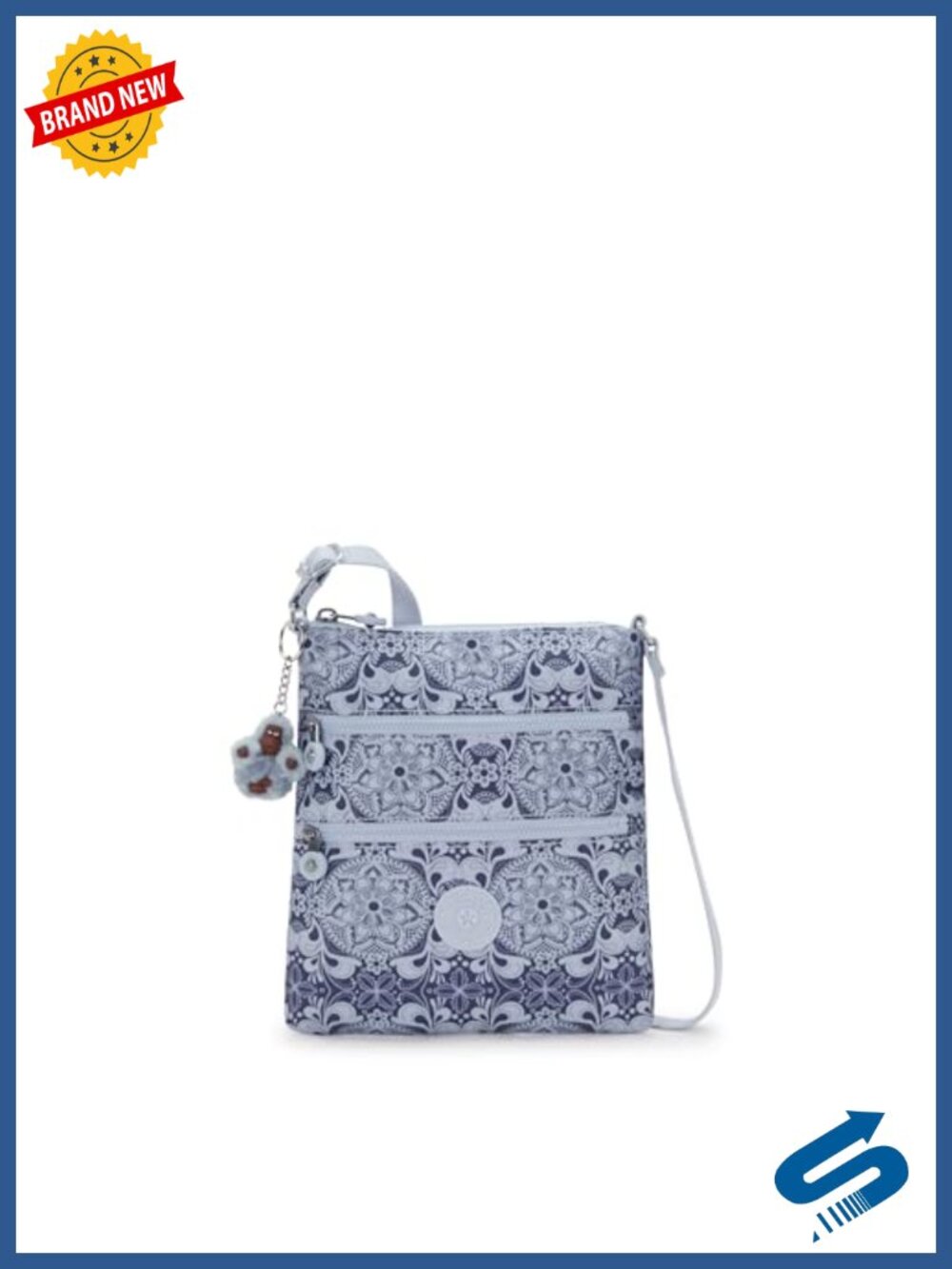 Kipling Keiko Crossbody Mini Bag Water Resistant Nylon Adjustable Strap